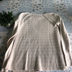 LOFT XS White Knit Sweater